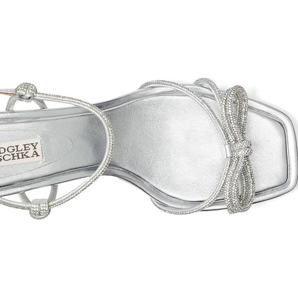 NWB Badgley Mischka® Dandelion Womens 8 Silver - Picture 4 of 6